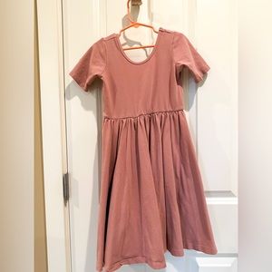 Alice + Ames. The Short Sleeve Ballet Dress in Mauve. Size 7.